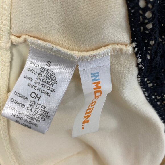 Inmocean 2pc Black Bikini Top SzS Bottom SzM - Picture 12 of 16